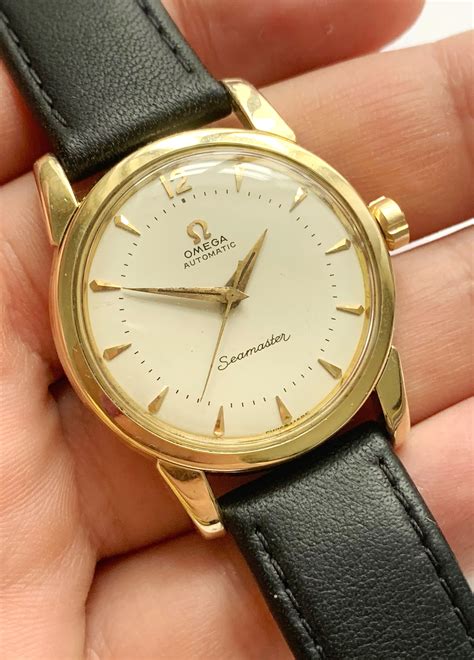 goldsmiths omega seamaster|omega automatic seamaster gold watch.